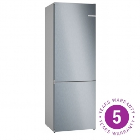 KGN492LDFG Series 4 D Energy Rating, No Frost, Freestanding Fridge Freezer, 70cm, Inox Look