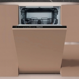 HP2IE10CS80UK Slimline, 10 Place Settings, E Energy, 45cm Slimline Fully Integrated Dishwasher