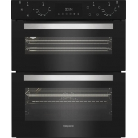 DUH10DB A Energy Rating, 48L Main, 38L Top, Built-Under Electric Fan Double Oven, Black