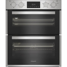 DUH10DIX A Energy Rating, 48L Main, 38L Top, Built-Under Electric Fan Double Oven, Stainless Steel