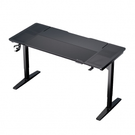 LAB‑X Height‑Adjustable Electric Desk, 170 x 75 cm, Black
