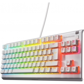 Apex 3 TKL Gaming Keyboard, IP32 Splash‑Resistant, Whisper‑Quiet, 8‑Zone RGB