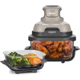 CRISPi 4-in-1 Portable Glass Air Fryer, Stone