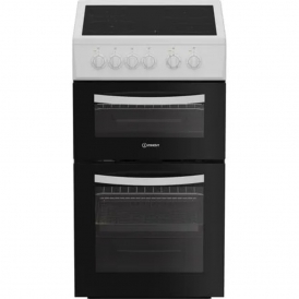 ITE5VMW 50cm Freestanding Electric Ceramic Cooker, White