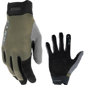 Gravity Long Finger TM Cycling Gloves with Grip-print and Touchscreen Function, Olive