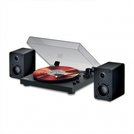 Analogue System 5 Vinyl Record Player and Speakers, Black