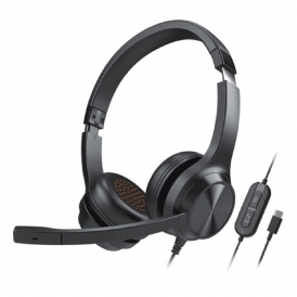 Chat On-Ear USB-C Headset, Black