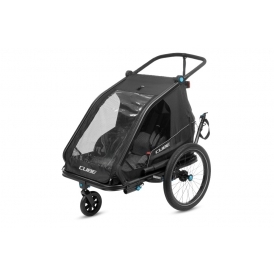 Kids Trailer, Double CMPT, Black