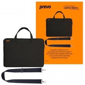15.6" Laptop Bag with Strap, Black