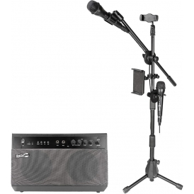 Bluetooth Karaoke Machine, 2 Wired Microphones