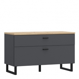 Klara TV Unit, 950, Grey and Oak