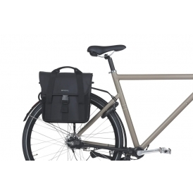 Go Single Pannier Bag 16L, Solid Black