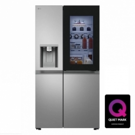 GSXE81PYBD D Energy Rating, InstaView, 628L Non-Plumbed American Style Fridge Freezer, Silver