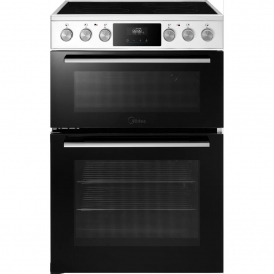 MFO24EME4R118WH 60cm Electric Cooker with Double Oven, Ceramic Hob, White