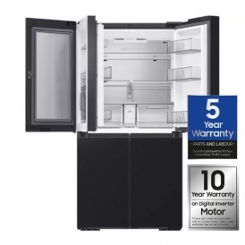 RF65DG9H0EB1EU E Energy Rating, Frost Free, Family Hub AI Vision, 636L Plumbed French Style Fridge Freezer, Black