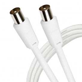 RF Male to Male Connector TV Aerial Coax Cable 10m