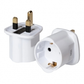 EU Plug to UK Socket Travel Adapter