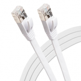 Cat6 RJ45 Flat Ethernet Cable 15m, High-Speed LAN