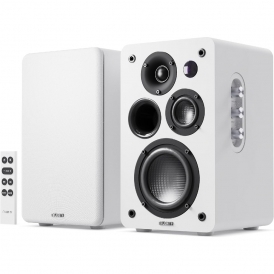 93876 D70X Bluetooth Bookshelf Speakers, White