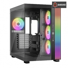 Banshee Gaming PC, Ryzen 7, RX 5080, 32GB RAM, 2TB SSD, Liquid Cooled, Windows 11
