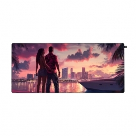 GP5 XL Gaming Surface Mat, Non Slip, Miami Sunset