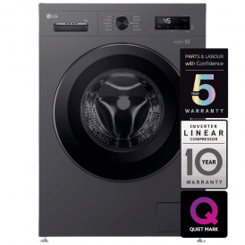 F4X1009NMK Series 2 9kg, 1400rpm, Direct Drive Freestanding Washing Machine, Slate Grey 