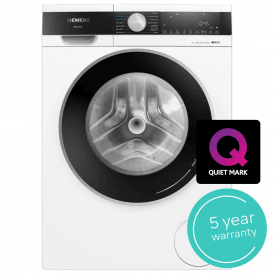 WN54G1A1GB iQ500 10.5kg Wash, 6kg Dry Load, 1400rpm, D Energy Rating, Freestanding Washer Dryer, White