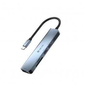 USB-C 5-in-1 Hub, SD Card Reader, 3x USB