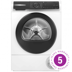 WQH246D9GB 9kg, A+++ Energy Rating, WiFi-enabled, Heat Pump Tumble Dryer, White