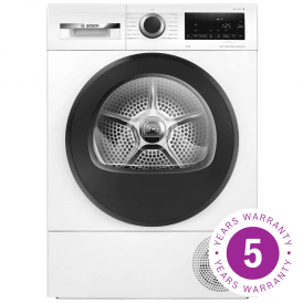 WQG24502GB Bosch Series 6 TD 9kg, A+++ Energy Rating, Heat Pump Tumble Dryer, White