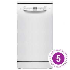 SPS2IKW01G Series 2, 9 Place Setting, F Energy Rating Freestanding Dishwasher, 45cm, White