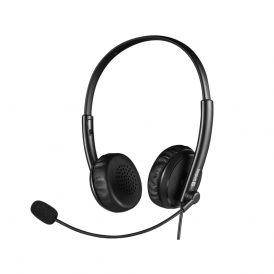 2-in-1 Office On-Ear Headset Jack+USB