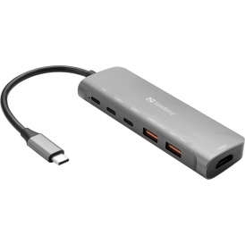 6-in-1 Dock USB-C HDMI, USB-C, USB-A,  PD 100W