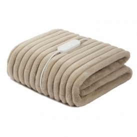 Luxury Heated Throw, 200 x 180cm, Latte
